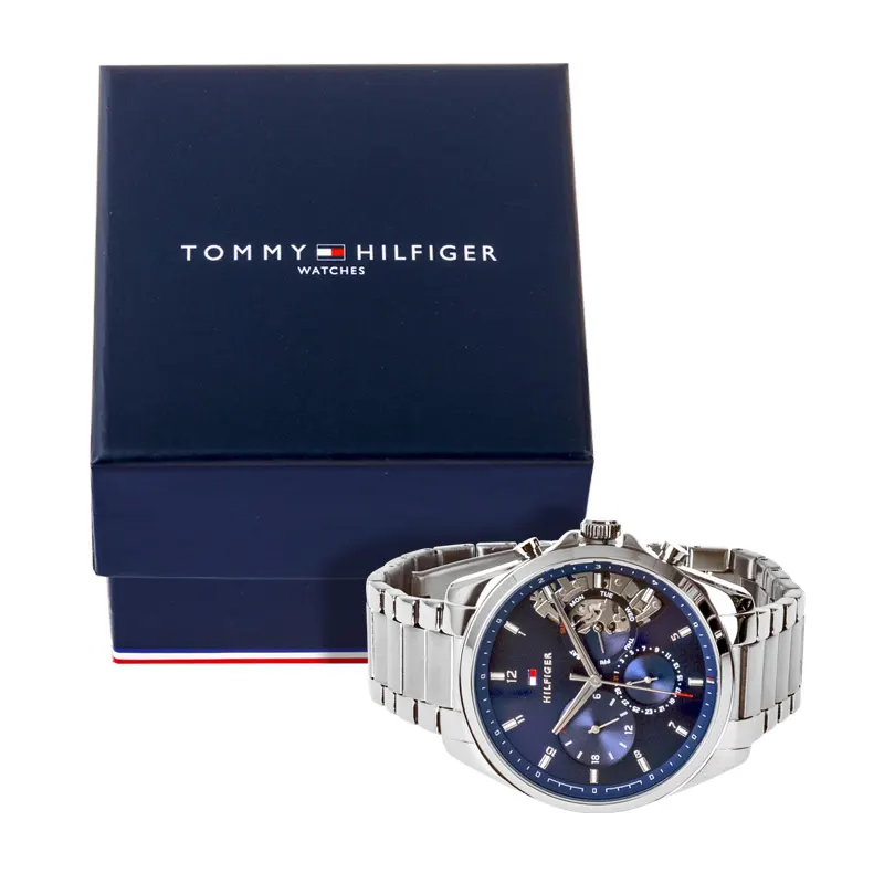 Tommy Hilfiger Baker Blue Dial Men's Watch- 1710448